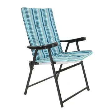 Customized Compact Folding Metal Beach Camping Chairs with Armrests