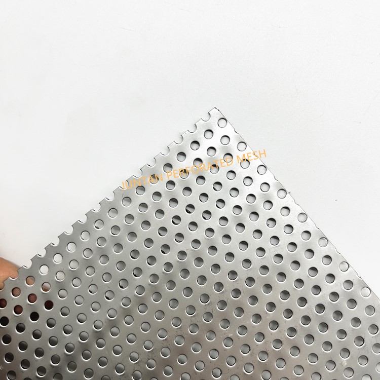 0.8mm aluminum alloy round hole perforate mesh