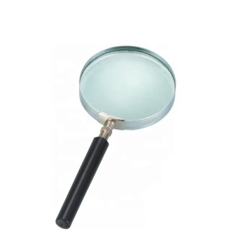 Hot Selling 75mm Handheld Metal Frame Magnifier for Kids Education - 3x and 5x Magnification