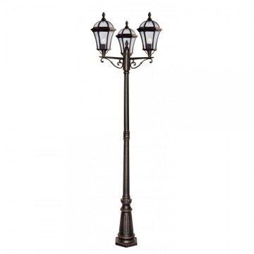Classical/Modern High-Quality 4-Face Outdoor IP44 Energy-Saving CE ROHS Aluminum Garden Lamp Pole Light (-40 to 60)