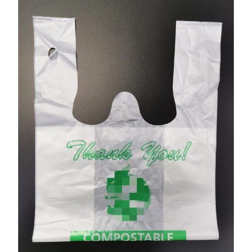 PLA Bolsas de compras compostables 100% biodegradables