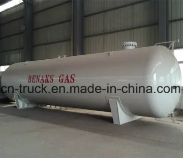 Horizontal China Manufacture 30mt 70cbm LPG Gas Bullet Tank