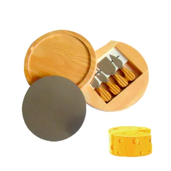 cheese board set with knives