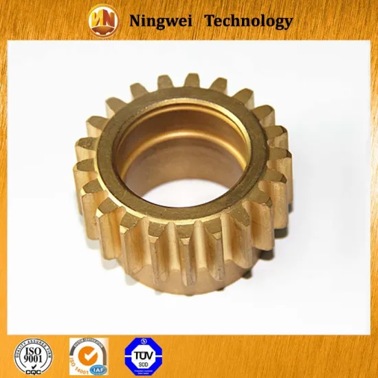 Copper gear hobbing machining parts for sale