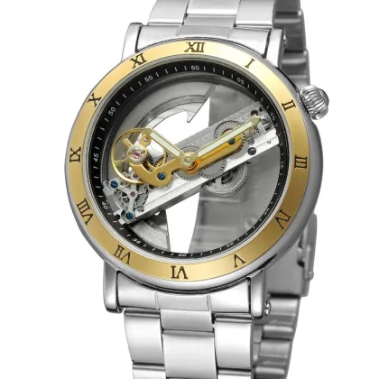 2020 New Mechanical Fashion Men's Watch with Double-Sided Hollow Out Tourbillon and Luminous Hands - Perfect Sports Watch