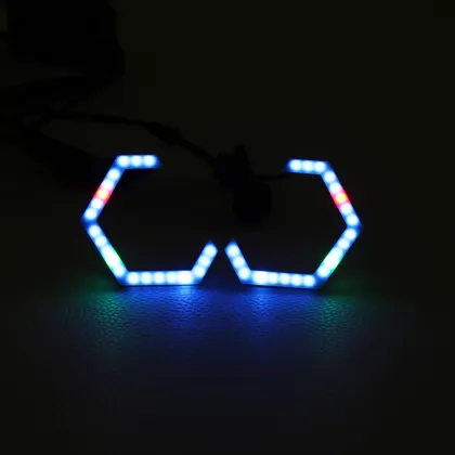 80mm LED Hex Halos for Car Headlights with Bluetooth Controller
