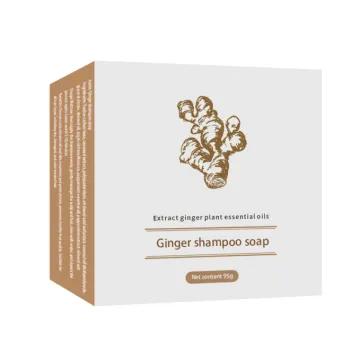 Ginger plant shampoo soap