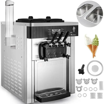Crema di gelati completamente automatici: nuovo arrivo 3 sapori morbido serve macchina per la crema gelati