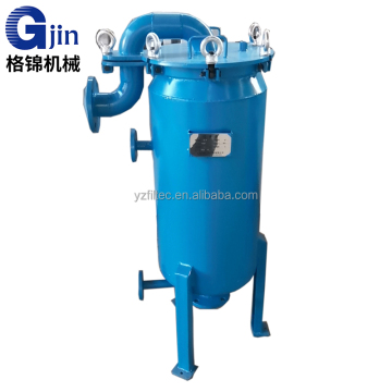 top enter fluid bag filter housing for water purify treatment