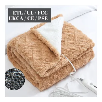 Custom CE Certified Electric Heated Blankets with Luxury Sherpa Fabric for Winter Comfort