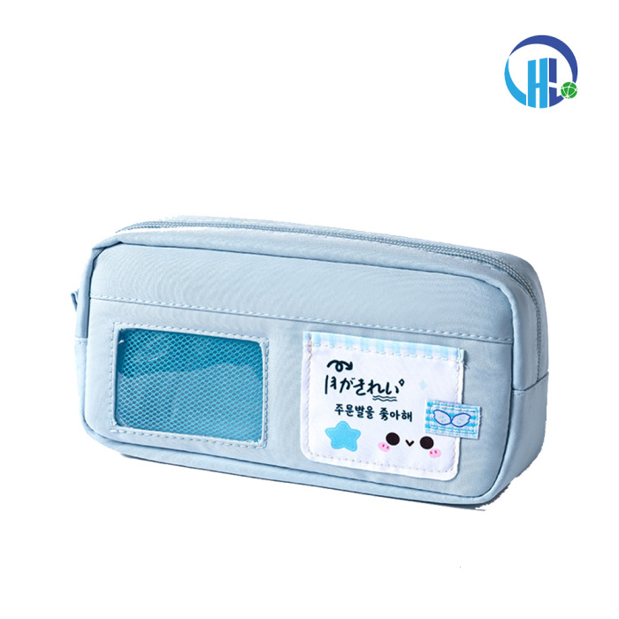 Tempat Pensil Blok Warna Biru Muda