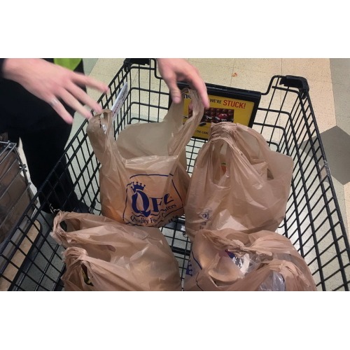 Roll Packaging Food Handle PE 7 Gallons Plastic Carrier Bags Wholesale