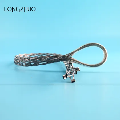 Cable support grip wire mesh grip