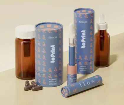 100% Degradable Paper Packaging Tube Lipstick Packaging