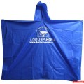 Reusable pvc  adult rain poncho with button