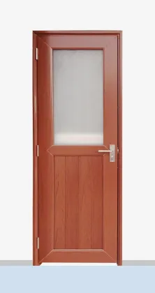 Used commercial glass doors PVC bathroom door with soundproof and fireproof
