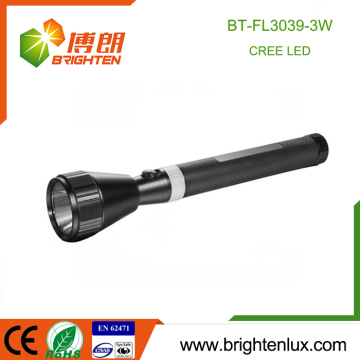 Hot Sale Cheap Price OEM Logo Printed Aluminum Super Bright Geepas 3w Police Cree led Long Range Rechargeable Torch