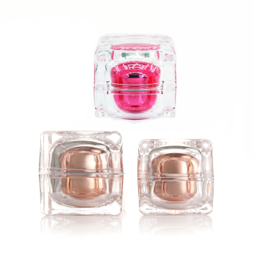 Premium Clear PMMA Cosmetic Container - Double Wall 50ml Acrylic Jar for Anti-Aging Cream