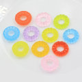 Light Colorful Donut Big Hole Resin Beads Slime Cute Charms For Bracelet Necklace Making Keychain Decor Spacer Jewery Making