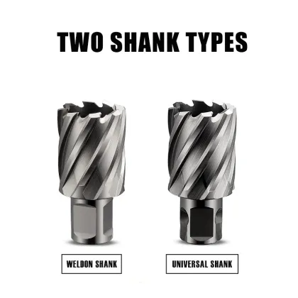 HSS Annular Cutters for Magnetic Drill Press: Sizes 12-65mm with Depths of 30/55/75mm