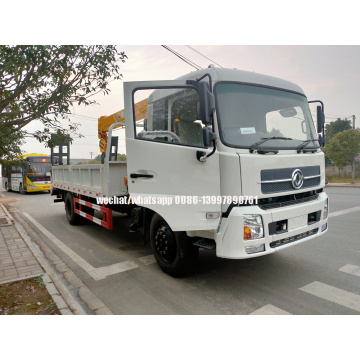 Dongfeng Cargo Truck Mounted 6.3T Crane and Rear Ladder
