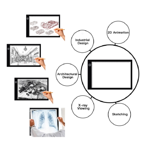 Suron LED Tegning Tracing Pad med Memory Function