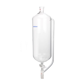 High Temperature Resistant Custom Laboratory Glassware - 3000ml Constant Pressure Equalization Separation Funnel