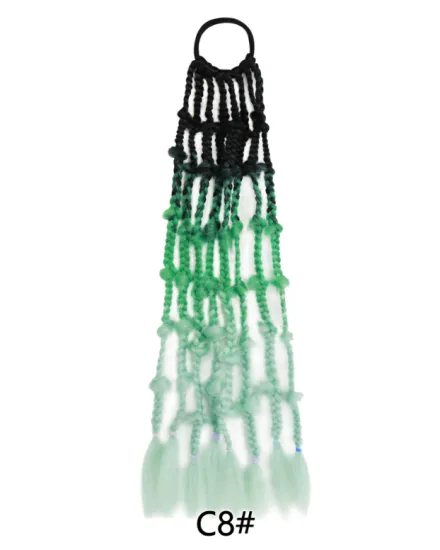Hot sale synthetic hair extensions ponytail locs bohemia locs hair, faux locs ponytail synthetic hair for braid
