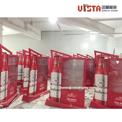 Budweiser Beer Advertisement Light Box Display Stand