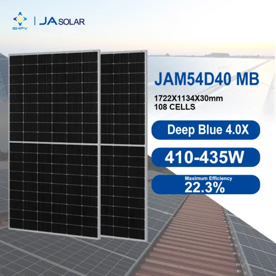 Ja Solar Technology Mono Bi-Facial Photovoltaic Panels: 410W to 435W Power Output