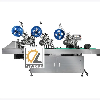 MTW Automatic Carton Box Sticker Machine for Eggs Tray Box Labeling