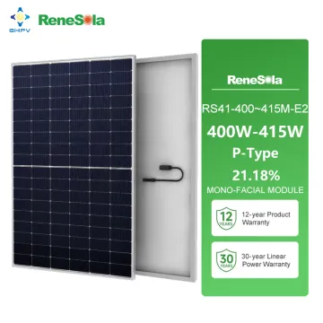 Renesola Solar RS41-400~415M-E2 400W-415W P-Type Solar Panels in Stock