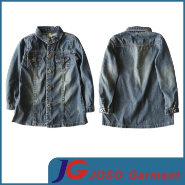 Factory Wholesale Kids Blue Jean Coat (JT5015)