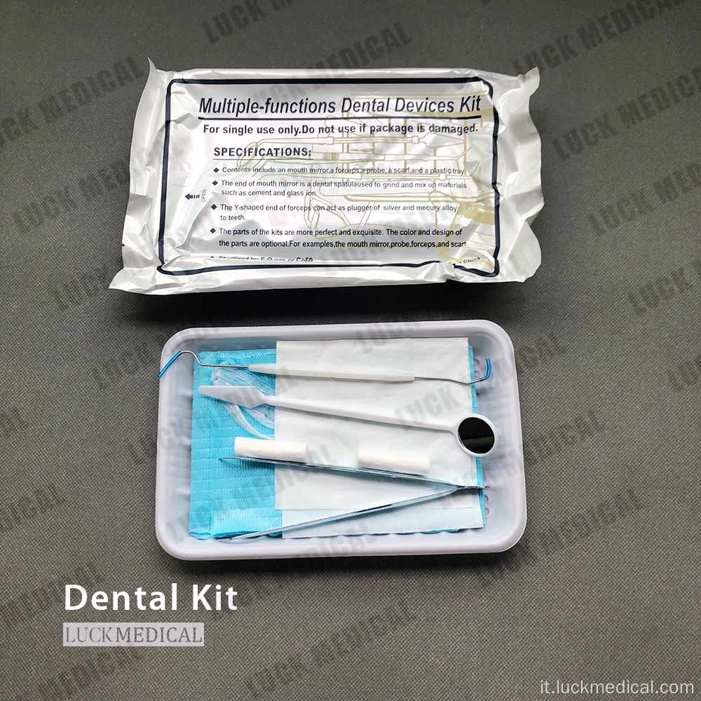 Kit di esame dentale usa e getta