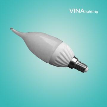 3W LED candle bulbs,E14,SMD2835,110/220V,Ceramic+PC