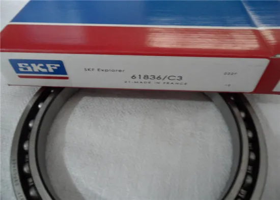 Large Abec9 Skf Deep Groove Ball Bearing 61836 C3 , Thin Section Bearing