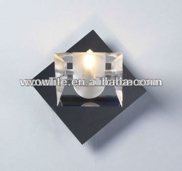 Modern crystal wall lights with steel base B1192-1