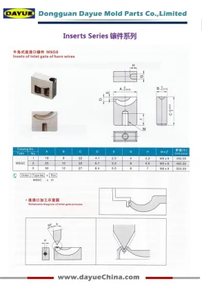 Custom Tunnel Gate Insert and Pin Gate Insert