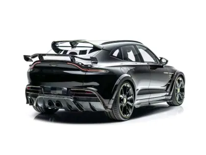 Stylish Aston Martin DBX Carbon Fiber Spoiler Upgrade: M-Style Wing Installation and Benefits