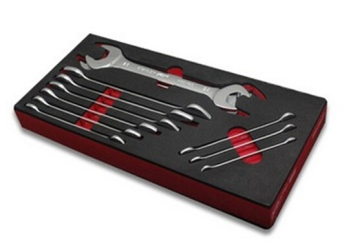 EVA Tool Holder Set-11 Pieces Metric Thin Double Open End Wrench