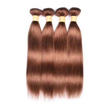 Wholesale Unprocessed Human Hair bundles Brown Color 30# Indian Human Hair Bundles