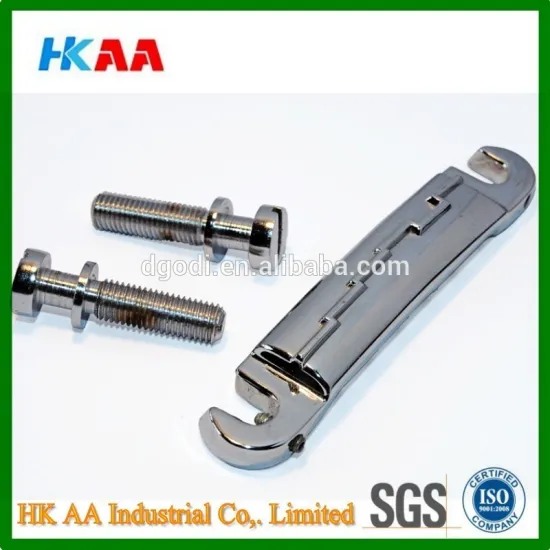 Custom high precision chrome plated guitar bridge, stainless steel guitar bridge