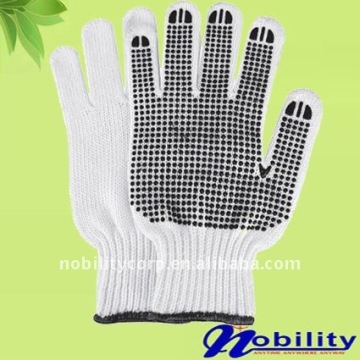 Reinforce Palm PVC Dotted Safety Cotton Glove