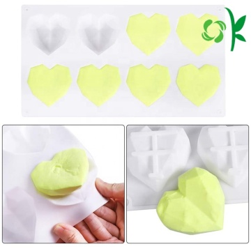 Custom Heart Shape Silicone Cake Chocolate DIY Mold