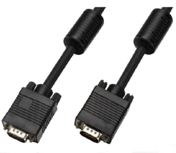 15 Pin Male to Male VGA Cable with ferrite vga