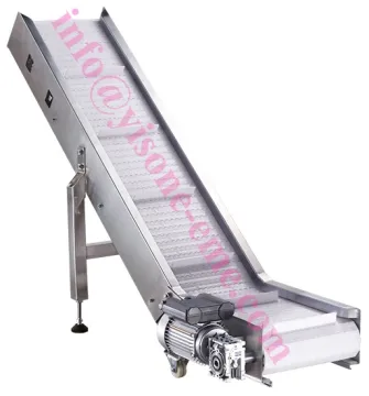 Food grade Output Conveyor / Take away Chain Conveyor by Chinese manufacture