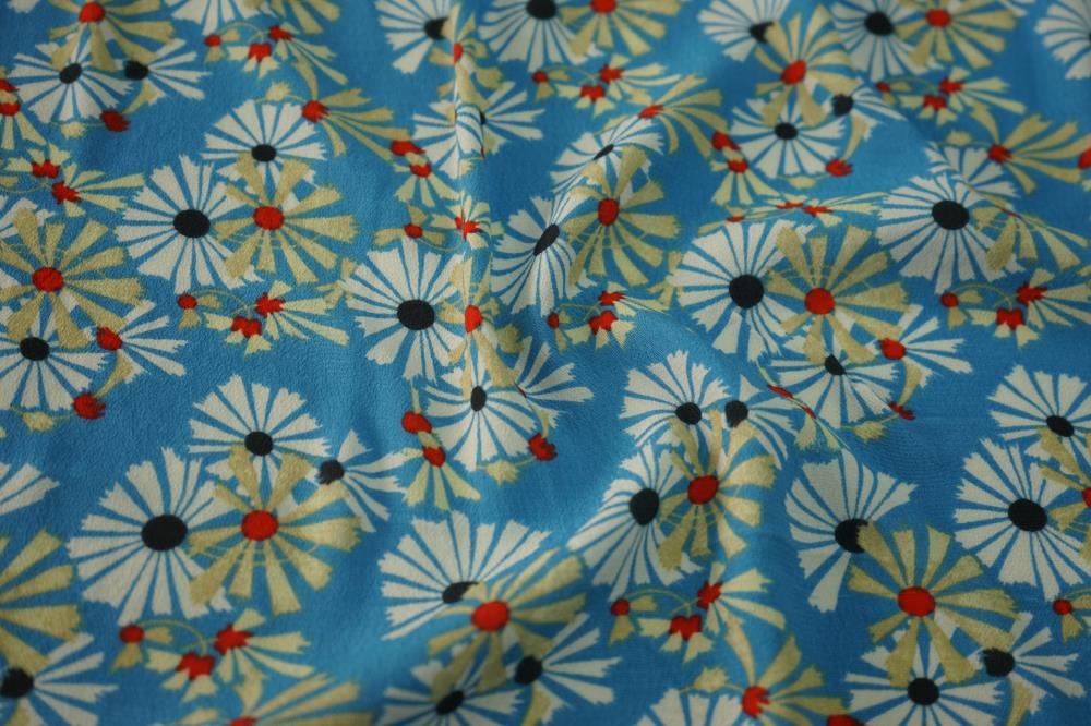 Chrysanthemum Print Fabric