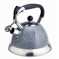 3-ply bottom marble stovetop whistling tea kettle