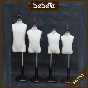 Kids 5-6 Years Child Mannequin Dress Form - Boy or Girl - White with Natural Tripod Base