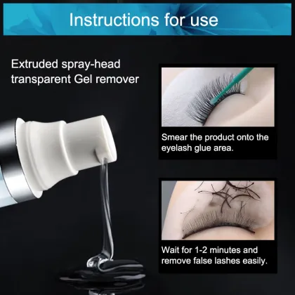 NAGARAKU eyelash extension gel remover fast clear up remover extended false eyelash decomposition adhesive eyelash glue